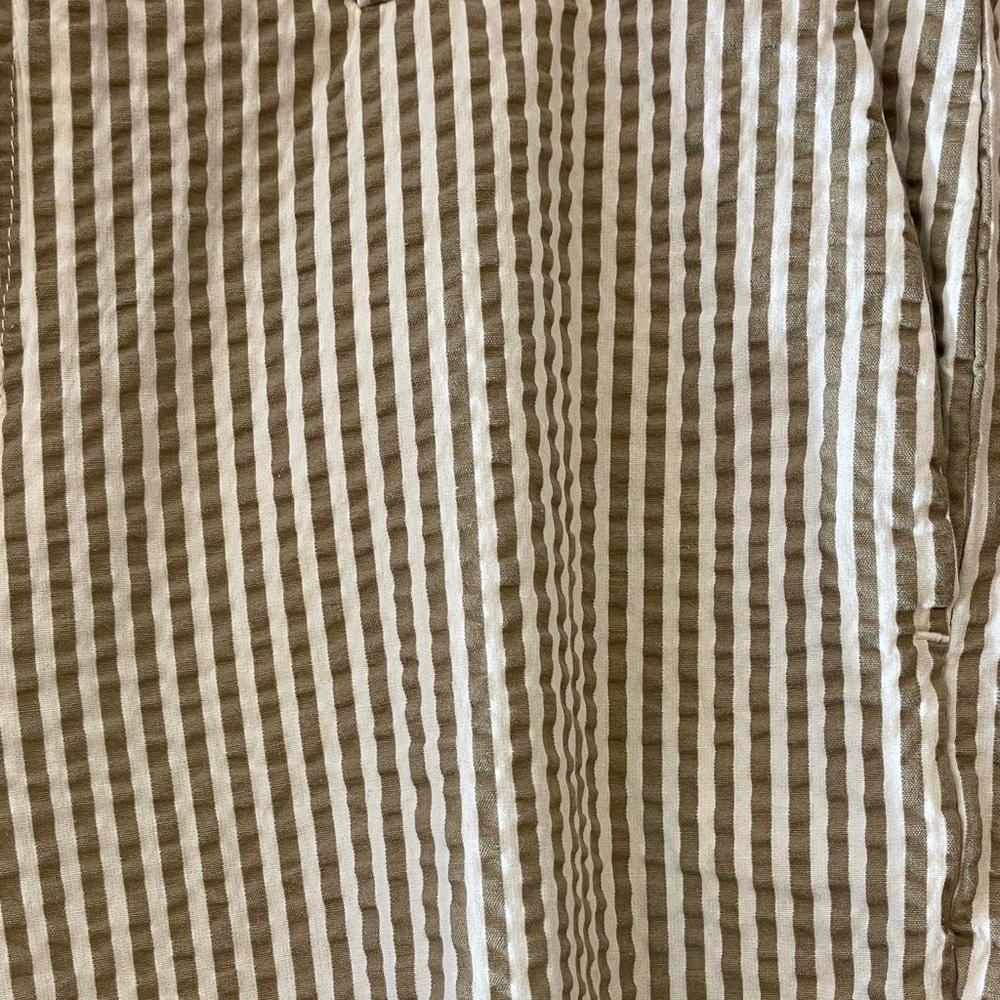 {A NEW DAY} NWT SEERSUCKER STRIPED PANTS WOMEN 4 REGULAR SLIM ANKLE - Picture 2 of 7